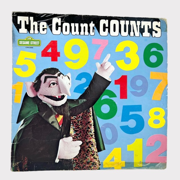Sesame Street The Count COUNTS Record Vinyl LP. Year: 1974. - Picture 4 of 4